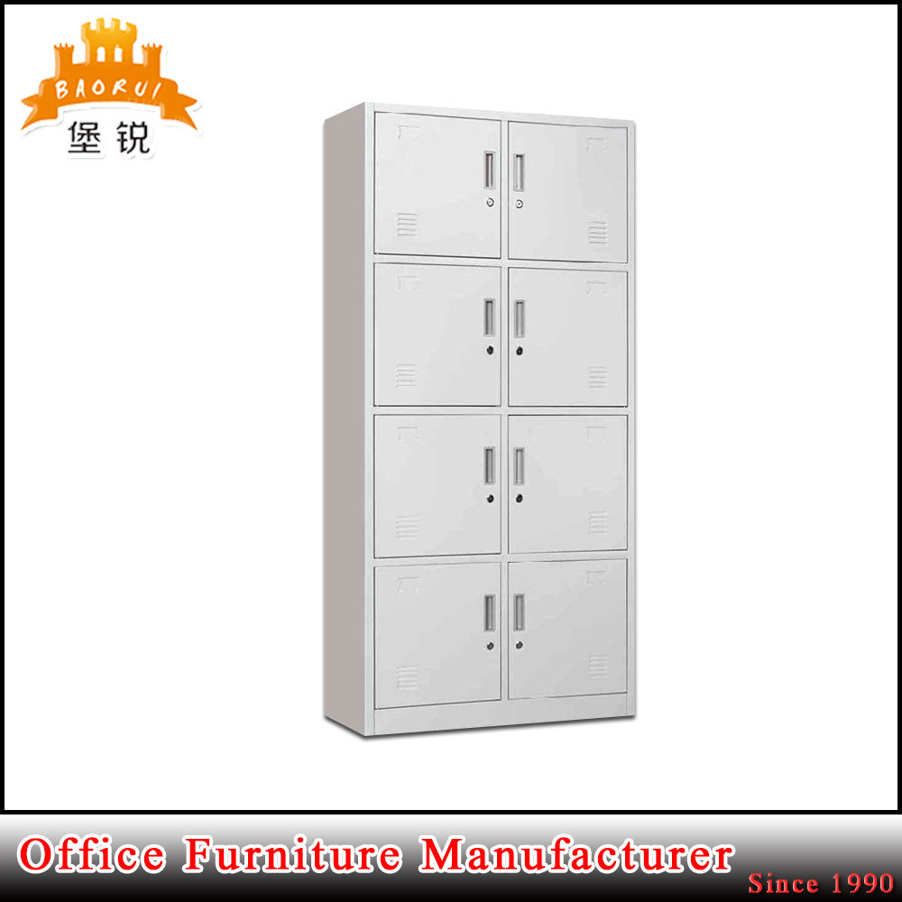 Hot Sale Kd 8 Doors Cheap Gym Metal Locker, Metal Clothes Locker Cabinet Lockable Design for Sale