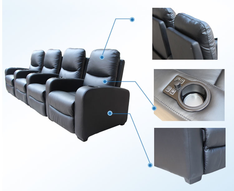 Electric Motion Recliner Cinema Sofa (B039-S)