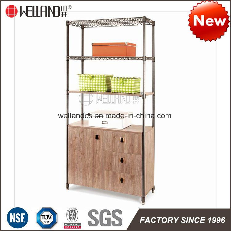 Hot Sale 1 Wooden Door 3 Drawers Living Room Cabinet with 3 Tier Storage Shelf