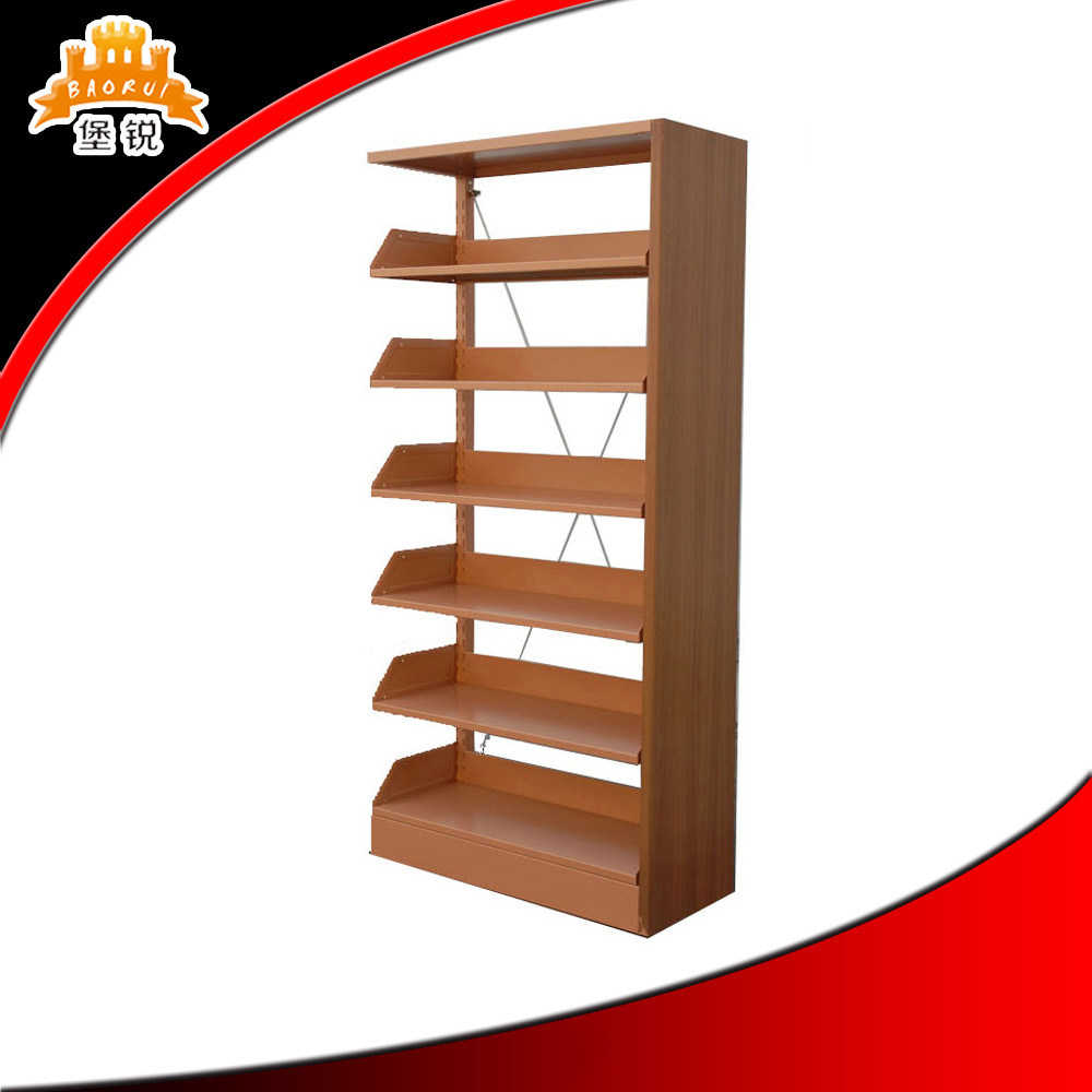 Steel Magazine Display Shelf for School Use