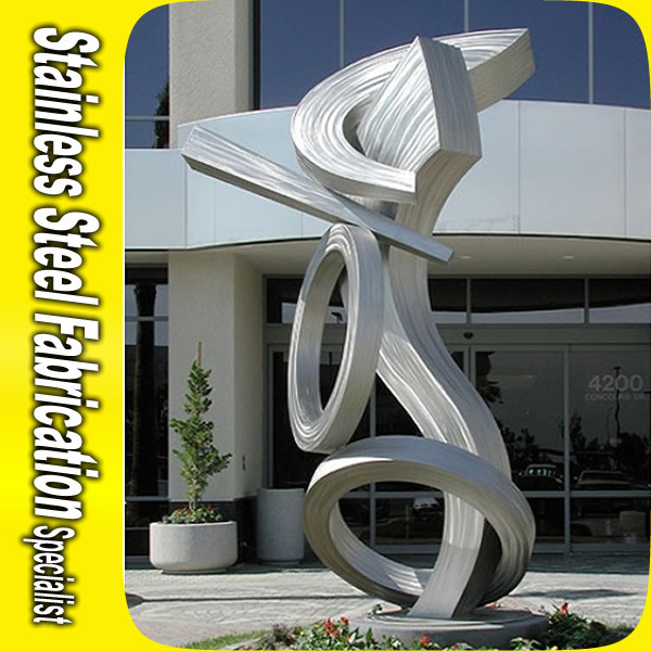 Custom Engineering Stainless Steel Abstract Sculpture in Metal Crafts