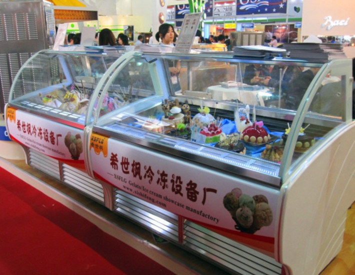 Auto Matic Defrost Gelato Display Cabinet