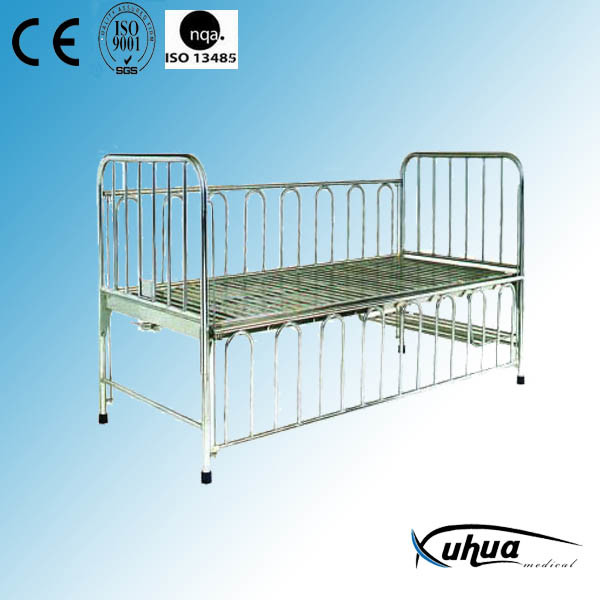 Stainless Steel One Crank Manual Hospital Medical Children Bed (D-6)