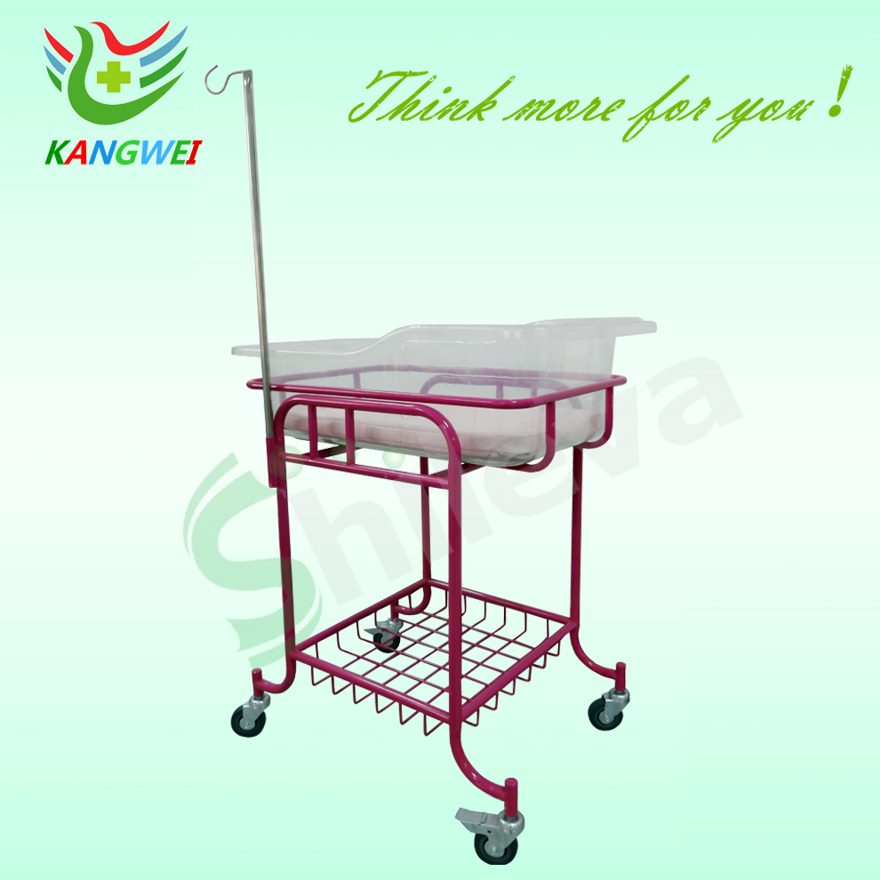 Hospital Infant Bed Removable Baby Cot Adjustable Medical Baby Cart