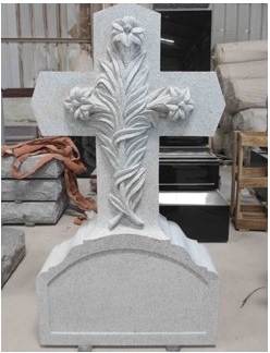 Western Style Granite Monuments, Cross Tombstone, Heart Tombstone