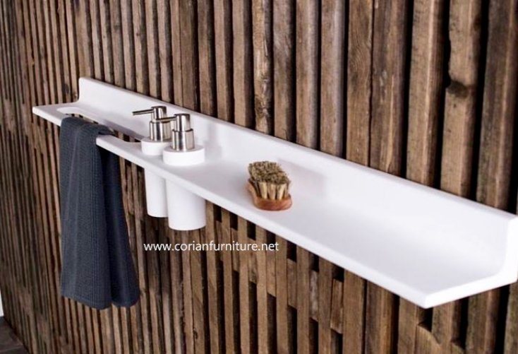 Corian Solid Surface Bathroom Rack Bathroom Shelf