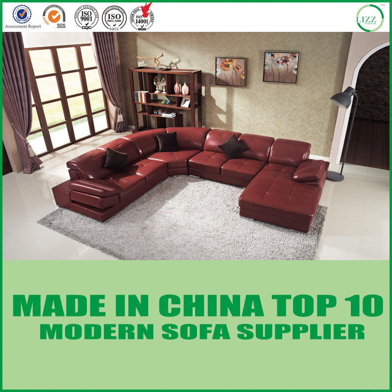 Genuine Leather Modern Corner Sofa Furniture