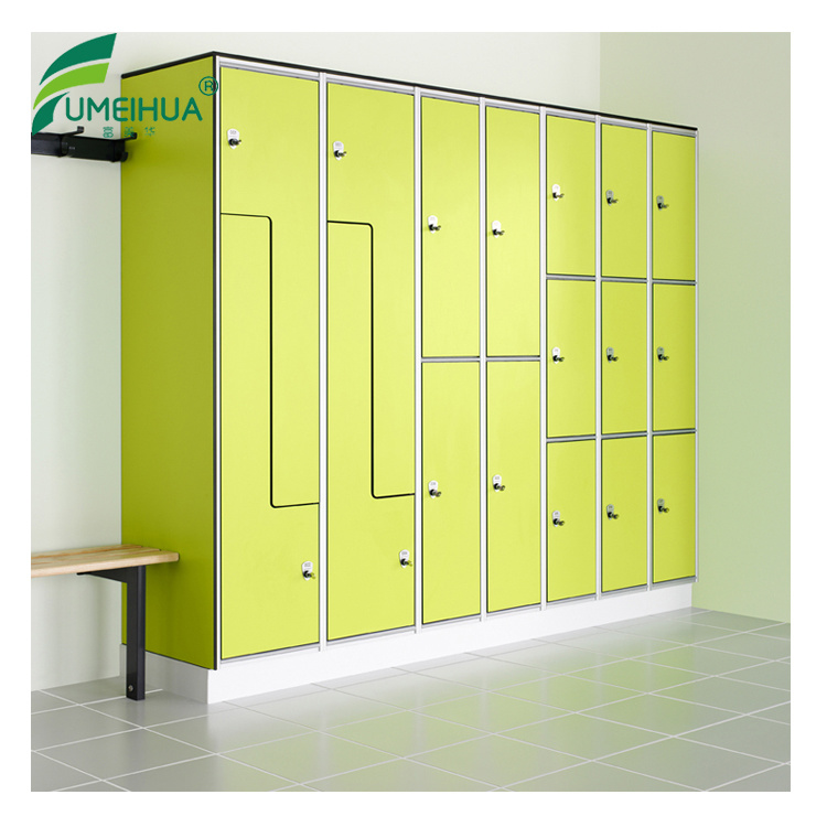 Phenolic Compact RFID Digital Locker in Green Color