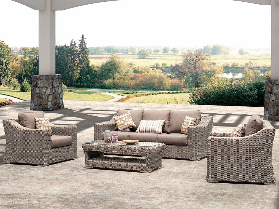 Outdoor Garden Rattan Patio Hobart Outdoor Home Hotel Office Sofa (J680)