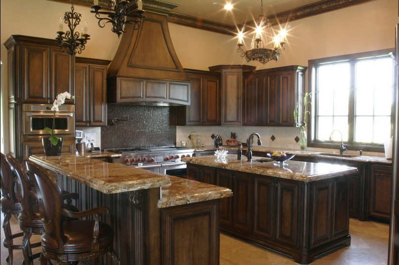 Antique Pantry Kitchen Cabinets/ Custormized Solid Wood Kitchen Cabinets