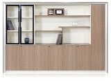 Modern Melamine 7 Doors Booksheif Filing Bookshelf for Office Project