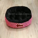 Double Color Black and Pink French Pet Bed for Dogs