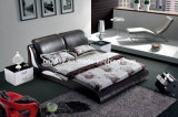 Modern Top Layer Leather Bed (SBT-5845)