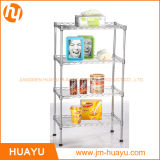 4-Shelf Wire Shelving Rack, OEM / ODM Wire Shelving Unit Storage Rack