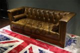 Full Leather Living Room Office Sofa Bench, Sofa Chair with Single Seating