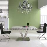 Modern Dining Room Furniture Marble Top Stainless Steel Dining Table