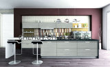 Modular Kitchen Cabinet With UV High Glossy Wood Grain Board (ZH-3936)