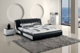 Modern Genuine Leather Bed (SBT-5823)