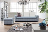 Fabric L Shaped Sofa with Stool