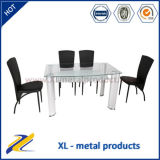 Dubai Style Glass Metal Dining Furniture/Dining Table