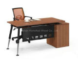 Wooden Melamine Office Staff Desk with Fixed Pedestal (HF-DC014)