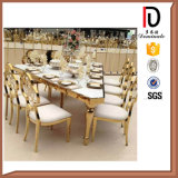 Gloden Banquet Hotel Wedding Chair Luxury High Quality Stainless Steel Dining Chair