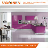 Pink High Gloss Lacquer Finish Kitchen Cabinet Furniture