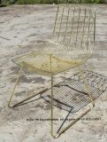 Leisure Replica Furniture Garden Metal Dining Side Wire Restaurant Chair