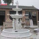 Garden Decoration White Marble Stone Sculpture Fountain (SY-F027)