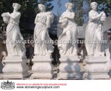 Hand Carved Natural Marble Sculpture of Four Seasons (SK-2467)