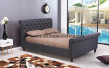 Fabric Platform Double Bed Bedroom Furniture (OL1746)