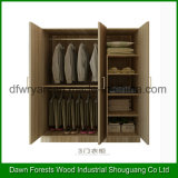 Three Doors Modern Design Closet Cabinet Bedroom Wardrobe