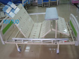 Ce Certification Three Cranks Manual Hospital Bed for Disable Paralyzed Patient