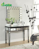 3 Drawers Antique Living Room Glass Mirrored Console Table