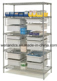 NSF Adjustable Chrome Metal Storage Rack for Hospital