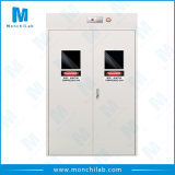 Metal Laboratory 3 Bottles Gas Cylinder Storage Cabinet