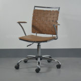 Hot Sale Modern Height Adjustable Metal Leather Office Chair with Wheels (SP-LC290)