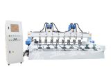 CNC Flat Rotary Multi Heads Engraver CNC Router Machine