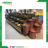 Wooden Vegetable Racks Fruits Display Stand for Hypermarket