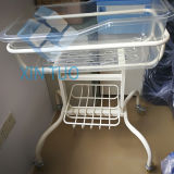 Safe Comfortable ABS Basin Medical Baby Cart Trolley Bed