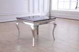 Simple Appearance Square Small Side Table with Marble Top