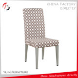 Competitive Price Half Fabric Covered White Dining Chairs (FC-80)