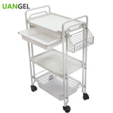 3 Layers Withe Basket Moving Beauty Salon Trolley