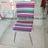 Fashion Striped Design Fabric Restaurant Chair with Ss Leg (FOH-BC38-C)