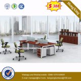 Cheap Price MFC Wooden Mahogany Color Office Workstation (HX-GA005)