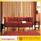 Classical Living Room Furniture / Wooden Red Couch Sofa