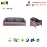 Chinese Style Modern Wooden Fabric Lounge Sofa for Living Room Furniture (HC-K30)