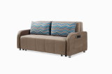 Spacious Pulling Type Fabric Sofa Bed with Storage Funtion