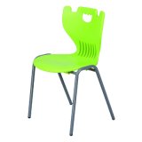 Multipurpose 5 Color Choice Stackable Plastic Garden Chairs with Steel Frame