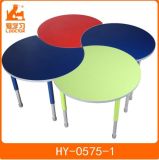 Colorful Kindergarten Furniture with Adjustable Wooden Kids Tables